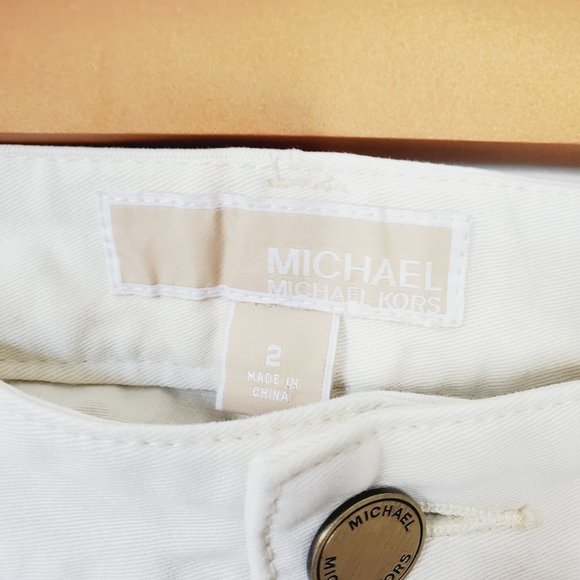 MICHAEL KORS Cream Classic Mid Rise Skinny Jeans - Picture 6 of 12